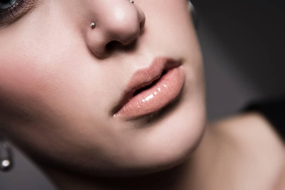 double nose piercing