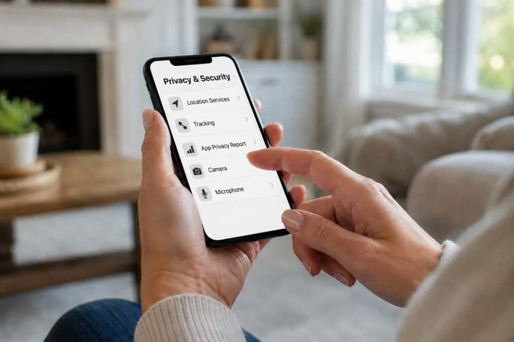 Checking iPhone privacy settings for signs a spouse is spying