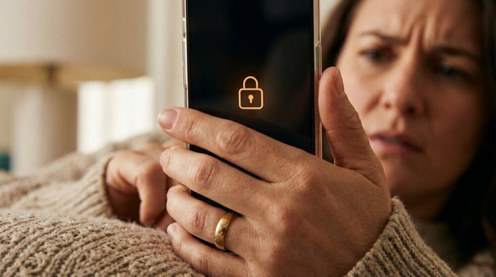 Illustration of the warning signs that your phone is being tracked