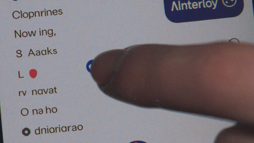 Thumb tapping a location permission toggle on an iPhone Location Services screen